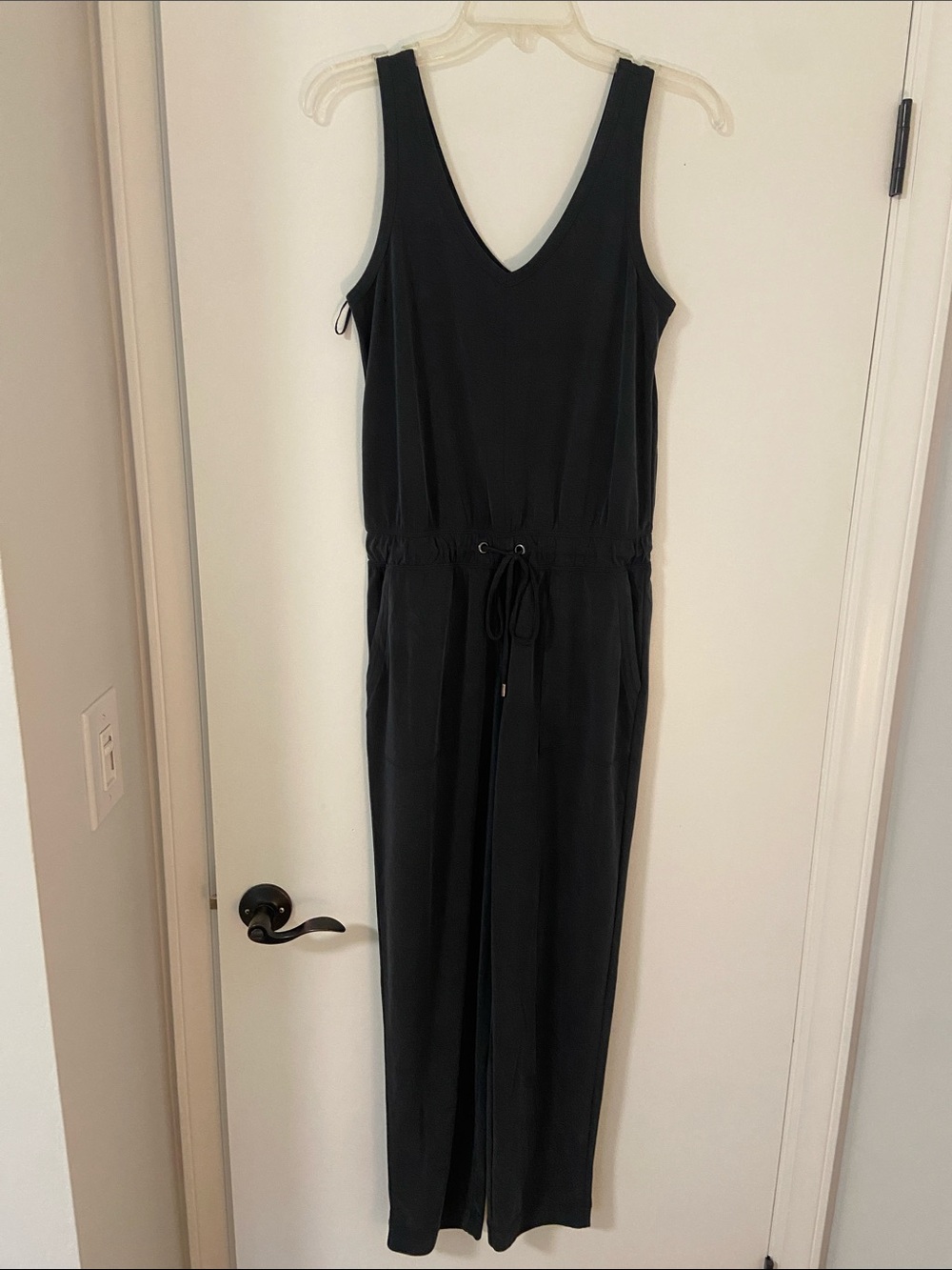 Lou & Grey Gray V-Neck Sleeveless Jumpsuit - Picture 2 of 8